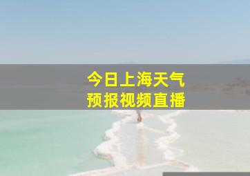 今日上海天气预报视频直播