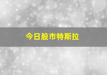 今日股市特斯拉