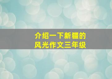 介绍一下新疆的风光作文三年级