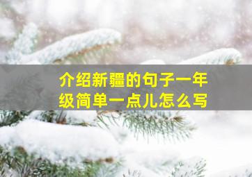 介绍新疆的句子一年级简单一点儿怎么写