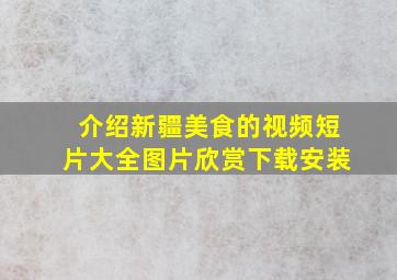 介绍新疆美食的视频短片大全图片欣赏下载安装