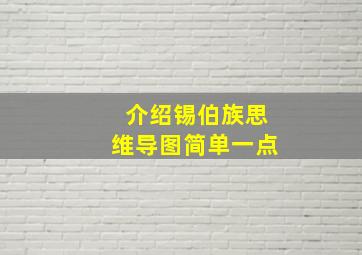 介绍锡伯族思维导图简单一点