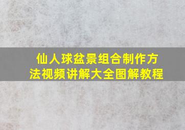 仙人球盆景组合制作方法视频讲解大全图解教程