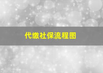 代缴社保流程图