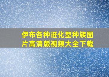 伊布各种进化型种族图片高清版视频大全下载