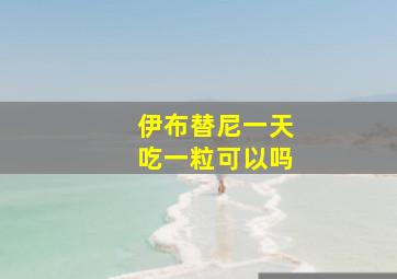 伊布替尼一天吃一粒可以吗