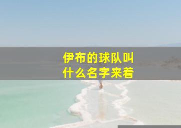 伊布的球队叫什么名字来着