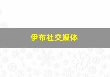 伊布社交媒体