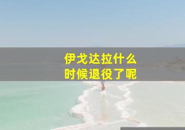 伊戈达拉什么时候退役了呢