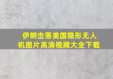 伊朗击落美国隐形无人机图片高清视频大全下载