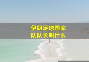 伊朗足球国家队队长叫什么