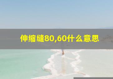 伸缩缝80,60什么意思