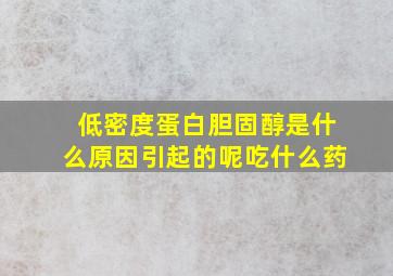 低密度蛋白胆固醇是什么原因引起的呢吃什么药