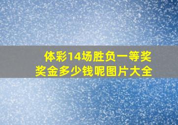 体彩14场胜负一等奖奖金多少钱呢图片大全