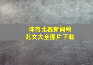 体育比赛新闻稿范文大全图片下载