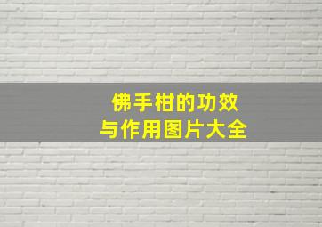 佛手柑的功效与作用图片大全