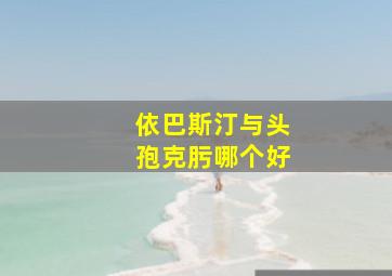 依巴斯汀与头孢克肟哪个好