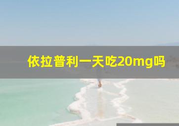 依拉普利一天吃20mg吗