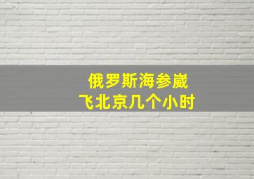 俄罗斯海参崴飞北京几个小时