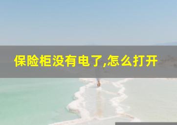 保险柜没有电了,怎么打开