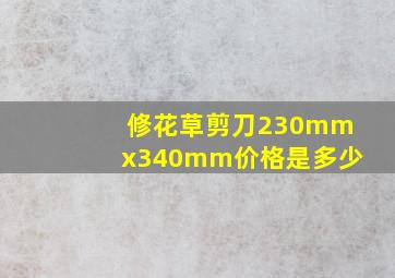 修花草剪刀230mmx340mm价格是多少