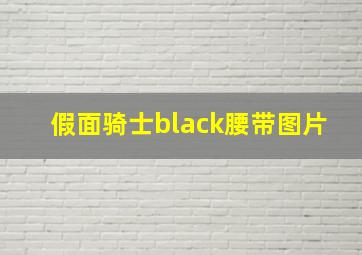 假面骑士black腰带图片