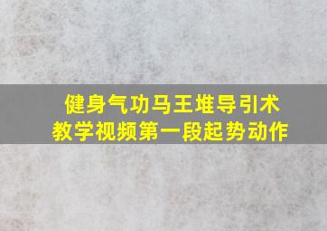 健身气功马王堆导引术教学视频第一段起势动作