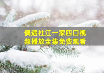 偶遇杜江一家四口视频播放全集免费观看