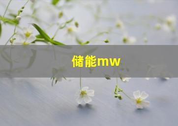 储能mw