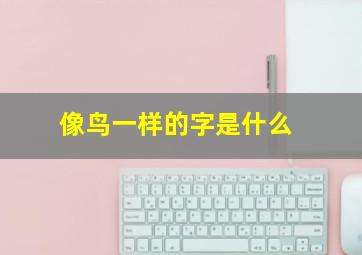 像鸟一样的字是什么