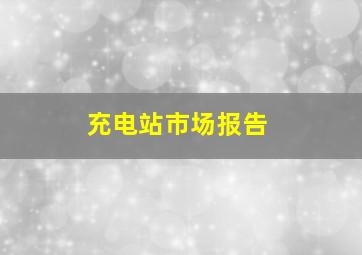 充电站市场报告