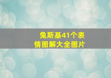 兔斯基41个表情图解大全图片