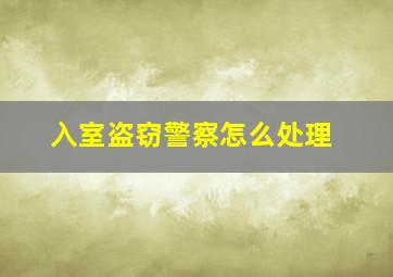 入室盗窃警察怎么处理