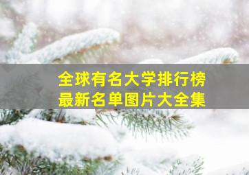 全球有名大学排行榜最新名单图片大全集