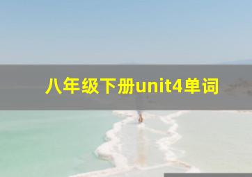 八年级下册unit4单词