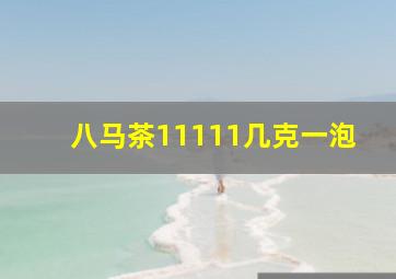 八马茶11111几克一泡