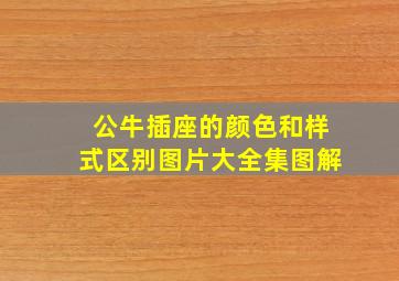 公牛插座的颜色和样式区别图片大全集图解