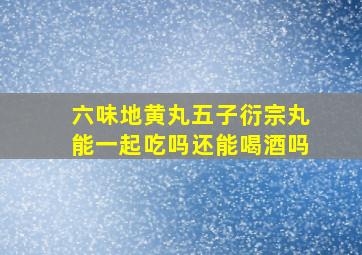 六味地黄丸五子衍宗丸能一起吃吗还能喝酒吗