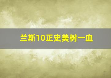 兰斯10正史美树一血