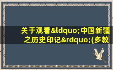 关于观看“中国新疆之历史印记”(多教并存)心得体会