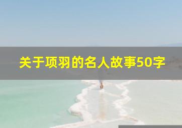 关于项羽的名人故事50字