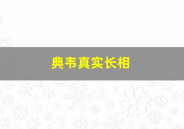 典韦真实长相