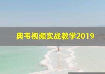 典韦视频实战教学2019