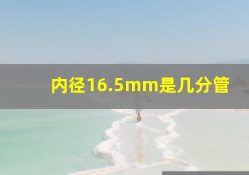 内径16.5mm是几分管