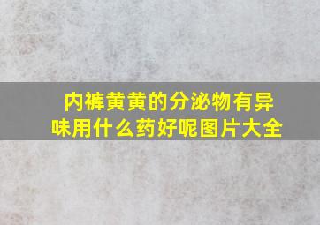 内裤黄黄的分泌物有异味用什么药好呢图片大全