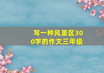 写一种风景区300字的作文三年级