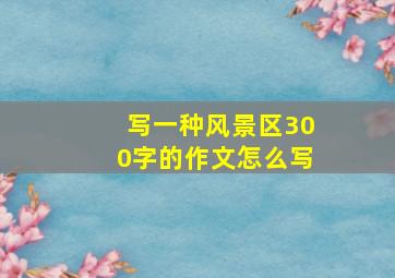 写一种风景区300字的作文怎么写