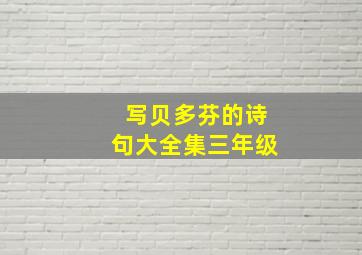 写贝多芬的诗句大全集三年级