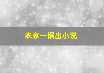 农家一锅出小说