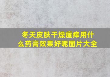 冬天皮肤干燥瘙痒用什么药膏效果好呢图片大全